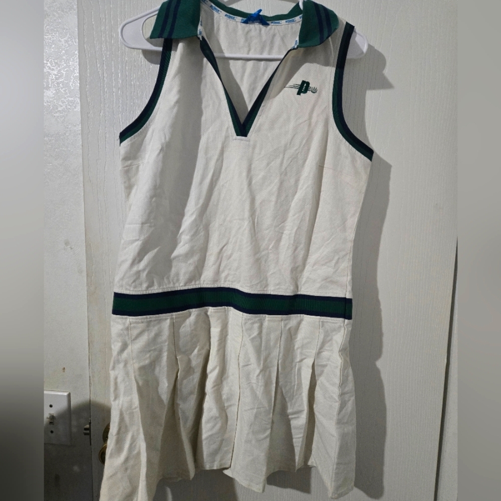 Prince White and Green Tennis Dress